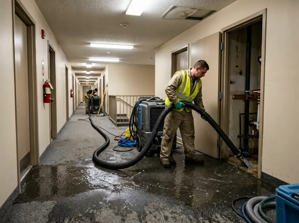 multi-unit-apartment-hallway-f-005 — frequently asked questions, Emergency Burst Pipe Water Extraction & Removal in Nebraska